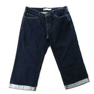 Levi's Cropped Blue Denim Capris Jeans Women's Size 8 1000139